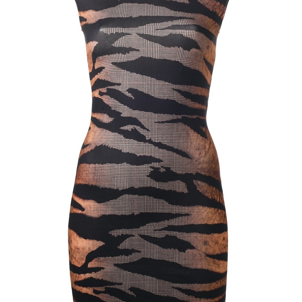 Alexander McQueen - McQ Tiger Houndstooth Dress